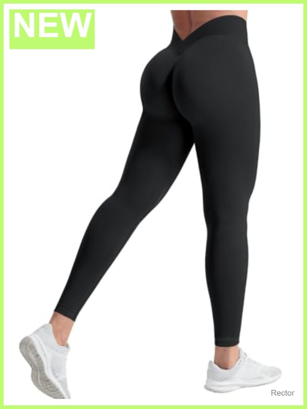Women High Waisted Scrunch V Back Gym Workout Leggings Athletic Fit